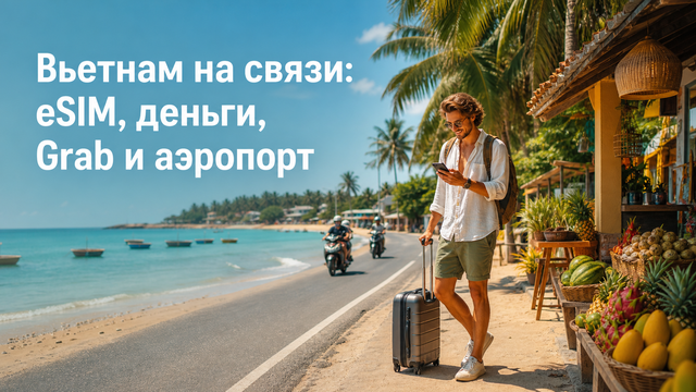 Вьетнам на связи: eSIM, деньги, Grab и аэропорт