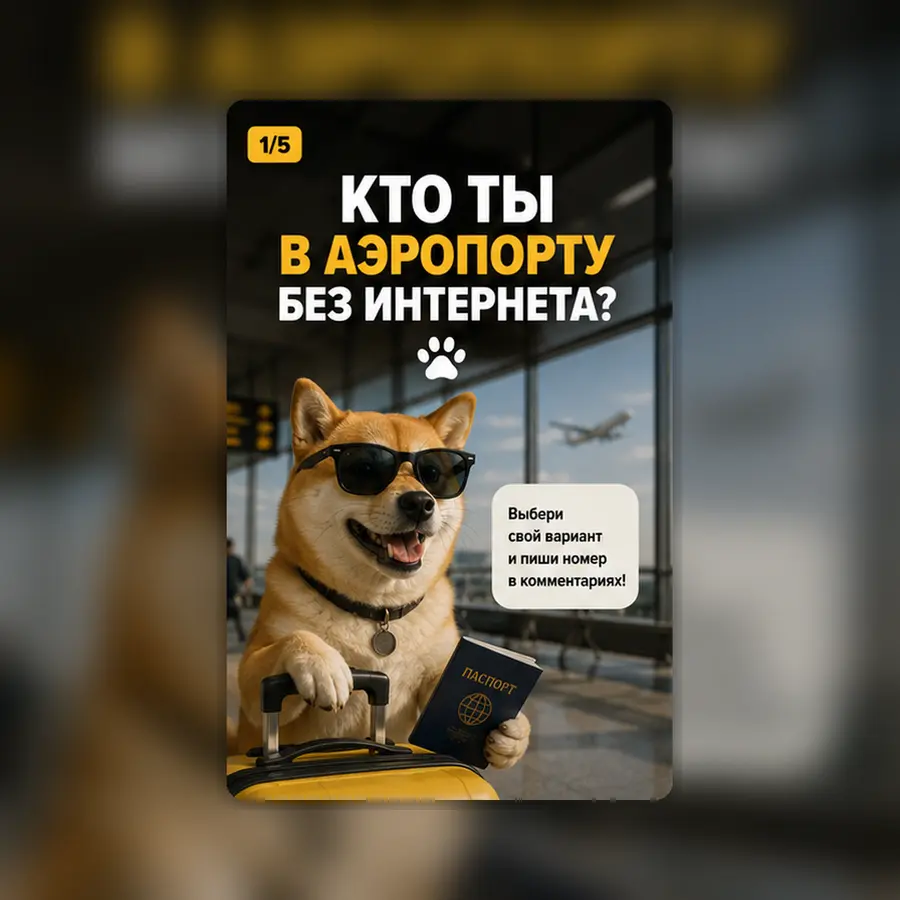 Кто вы в аэропорту без интернета? — слайд 1